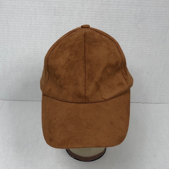 Free People Faux Suede Camel Colored Baseball Cap Hat - Picture 1 of 8
